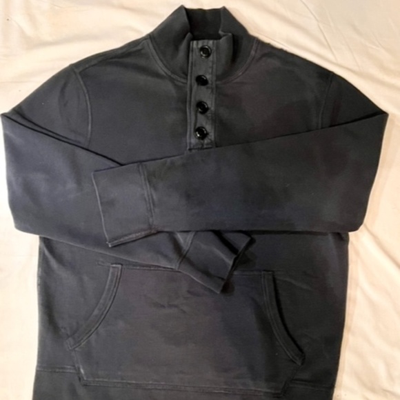 1990s J CREW Classic Button-Up Mock Neck Fleece Size Medium​​​​​​​​​​​​​​​​​​​ - Picture 1 of 5